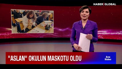 "Aslan" okulun maskotu oldu