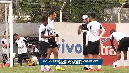Rildo é cortado por discussão com Enderson Moreira