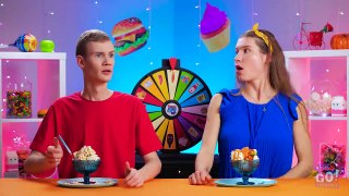 TRY NOT TO EAT WEIRD FOOD COMBINATIONS FOR 24 HOURS Spin The Mystery Wheel By 123 GO! CHALLENGE