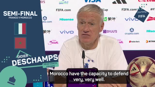 Deschamps wary of Morocco's heroic defence