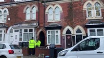 Detectives searching for a child's remains at a house on Clarence Road, Handsworth, in Birmingham after arresting a man and a woman