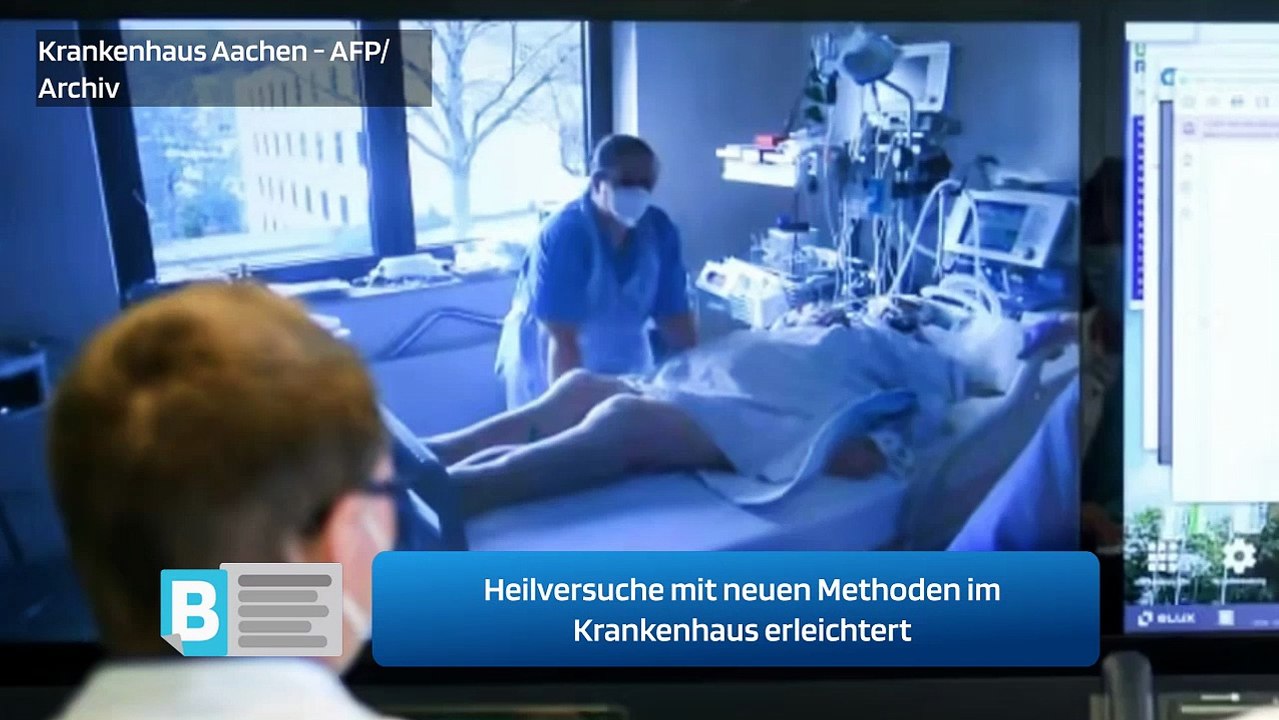 Heilversuche mit neuen Methoden im Krankenhaus erleichtert