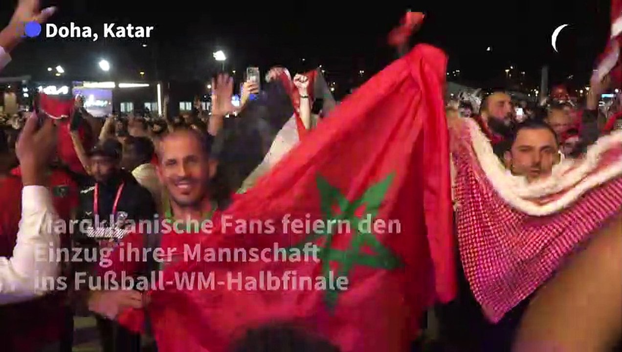 Marokkaner bejubeln historischen Einzug ins WM-Halbfinale