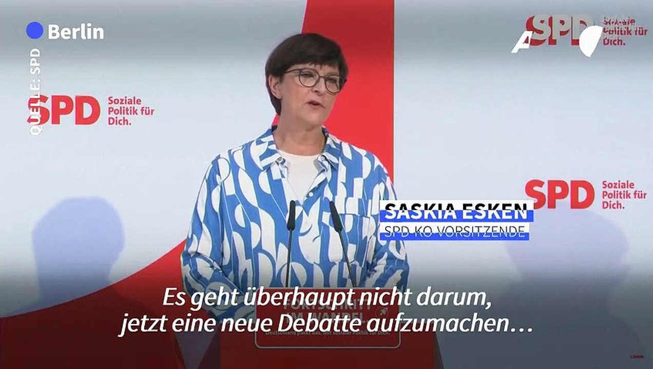 Spd-vorsitzende esken: Ältere müssen beschäftigungschancen erhalten