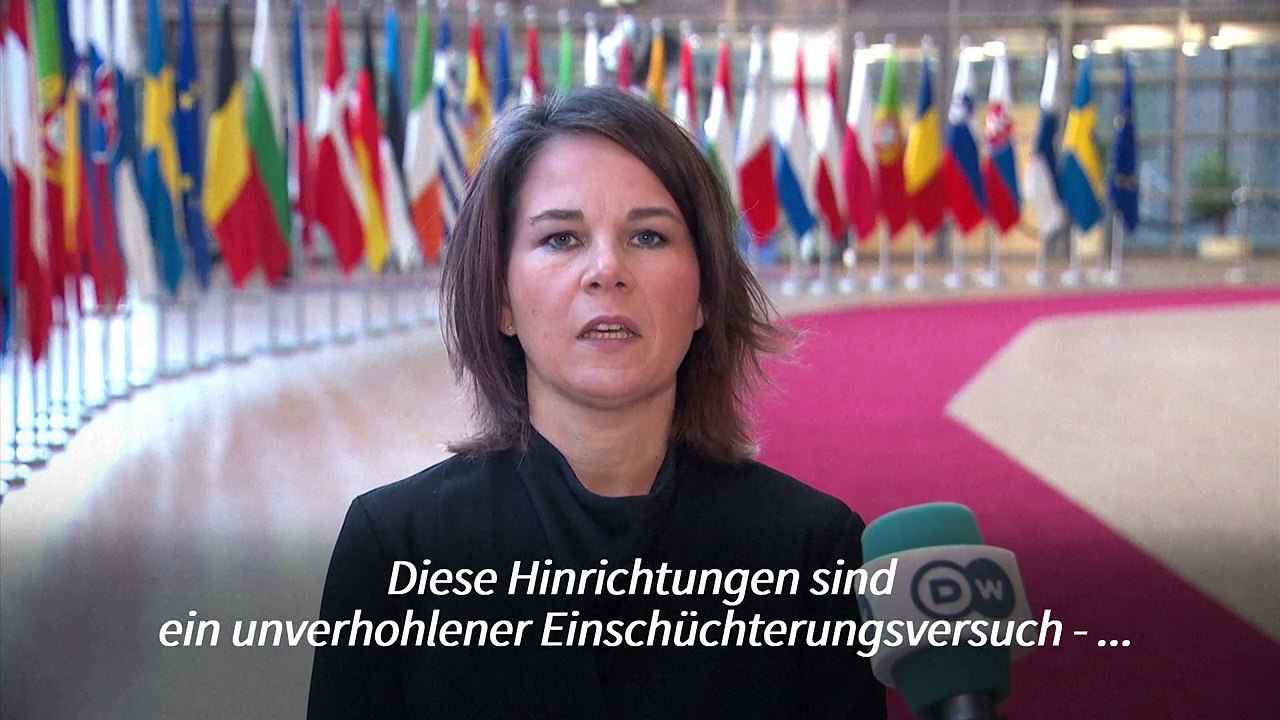 Baerbock: Hinrichtungen im Iran sind 'unverhohlene Einschüchterungsversuche'