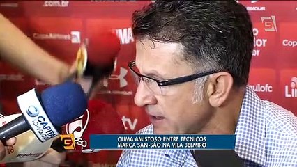 Clima amistoso marca San-São na Vila Belmiro