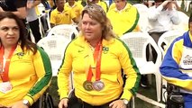 Atletas paraolímpicos do Brasil recebem homenagem por desempenho no Pan