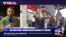 À l'aéroport de Casablanca, au Maroc, plus de 30 avions décollent vers Doha pour la demi-finale face à la France