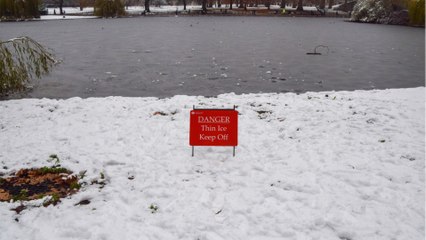 Police issue warning as people behave recklessly in the extreme weather