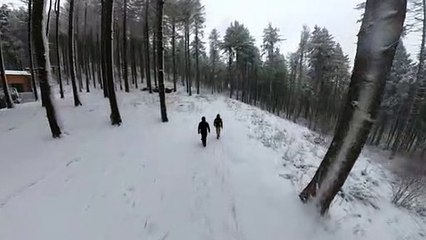 La prima neve imbianca i monti dell'alto Savio