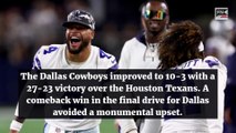 Cowboys Avoid Upset To Houston,  McCarthy Reaches Milestone