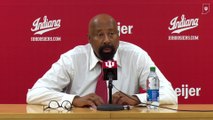 Indiana Basketball Coach Mike Woodson Reacts to 81-65 Win Over Nebraska