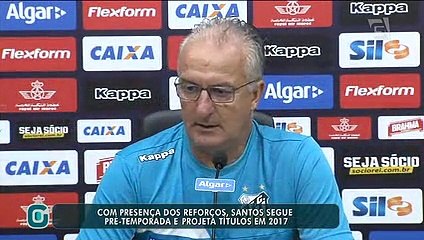 Já com reforços, Santos treina projetando 2017