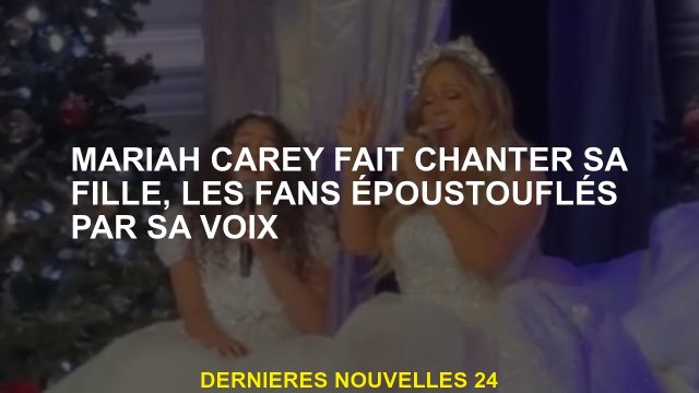 Mariah Carey fait chanter sa fille, les fans époustouflés par sa voix