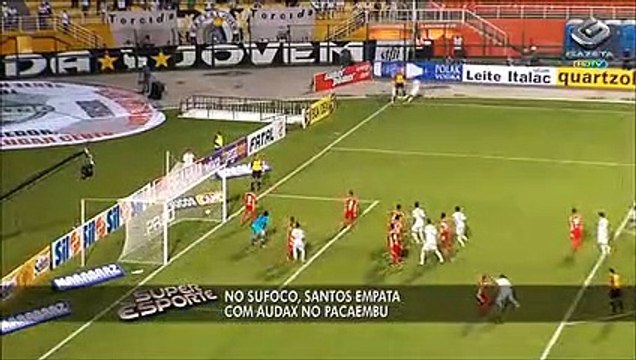 Santos leva sufoco do Audax, mas consegue empate no fim