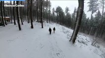 La prima neve imbianca i monti dell'alto Savio