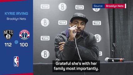 Télécharger la video: Kyrie ‘grateful’ to see Brittney Griner home