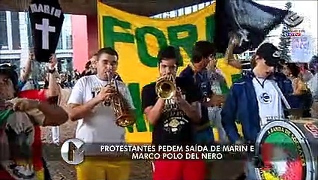 Marin é alvo de manifestações em São Paulo