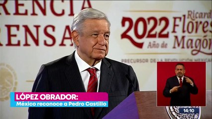 México reconoce a Pedro Castillo como presidente: López Obrador