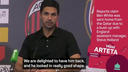Arteta thrilled to have White back playing amid England rift rumours