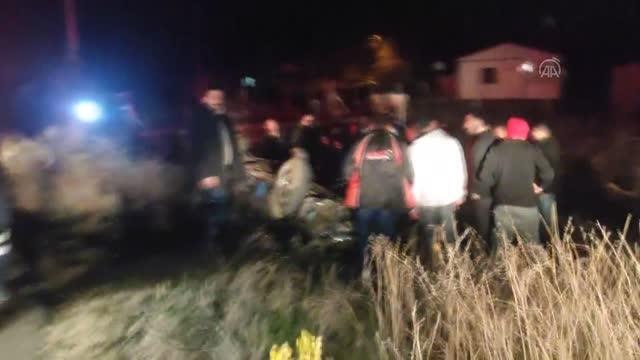 Seydişehir'de devrilen otomobildeki 1 kişi hayatını kaybetti, 1 kişi yaralandı