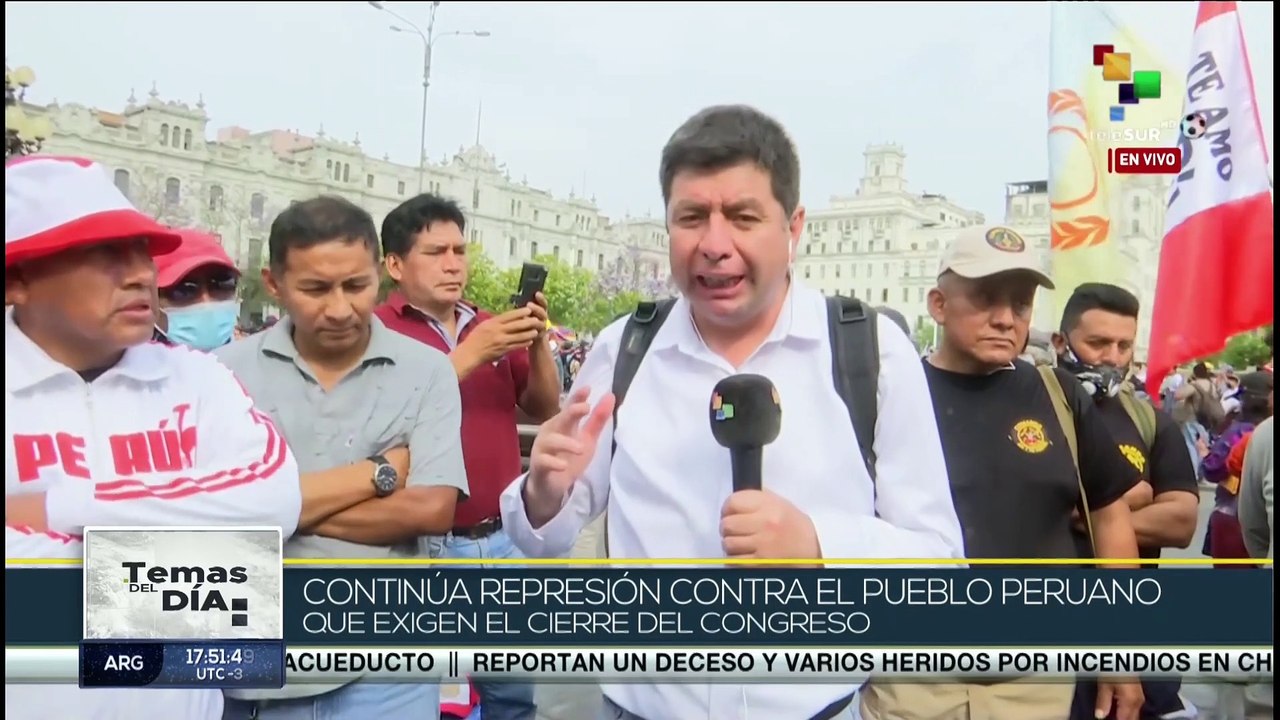 Represiones contra protestas sociales deja saldo de al menos siete fallecidos en Perú