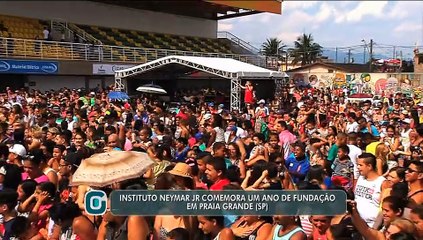 Instituto Neymar Jr. comemora um ano de fundação em Praia Grande (SP)