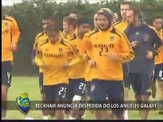 Beckham anuncia saída do Los Angeles Galaxy