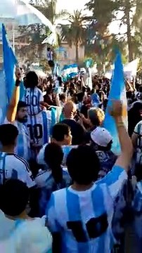 Festejos en Jujuy tras el pase de Argentina a la final de mundo