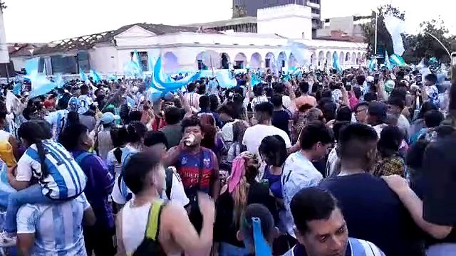 Festejos en Jujuy tras el pase de Argentina a la final del mundo