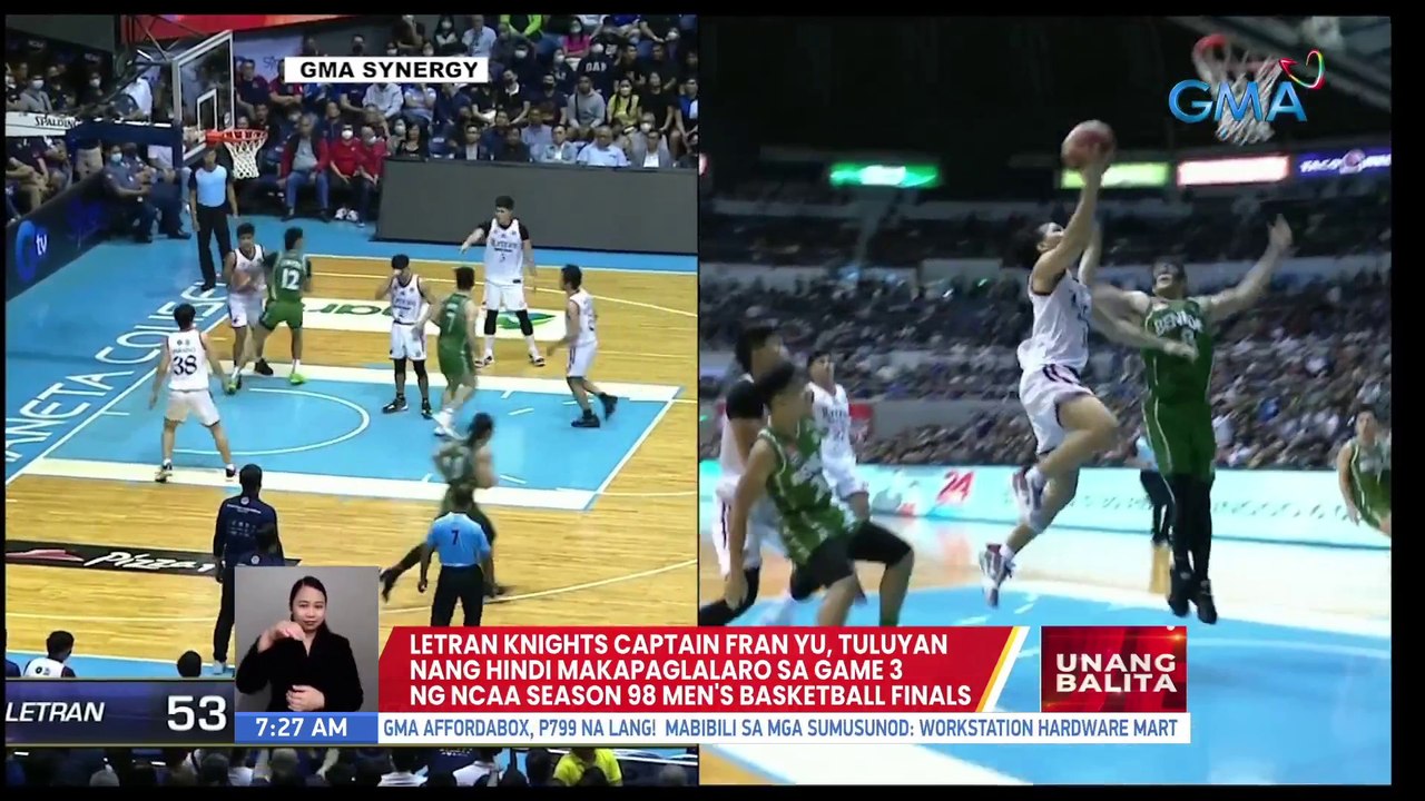 Letran Knights Captain Fran yu, tuluyan nang hi...