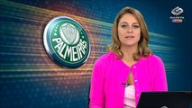 Repórter da TV Gazeta fala com presidente do Palmeiras