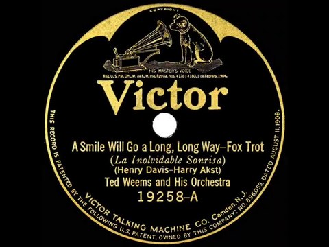 1924 Ted Weems - A Smile Will Go A Long, Long Way (instrumental)
