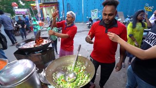 Most Famous Fry Noodles Manchurian Bhel Rs. 40_- Only l Mumbai Street Food