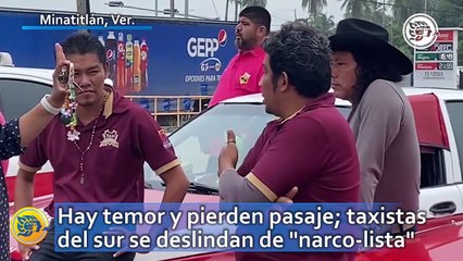 Hay temor y pierden pasaje; taxistas del sur se deslindan de "narco-lista"
