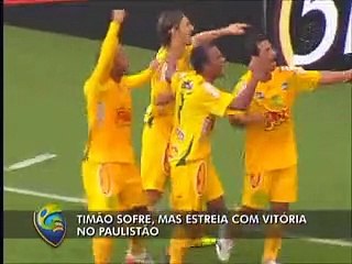 Timão sofre, mas estreia com vitória sobre o Mirassol