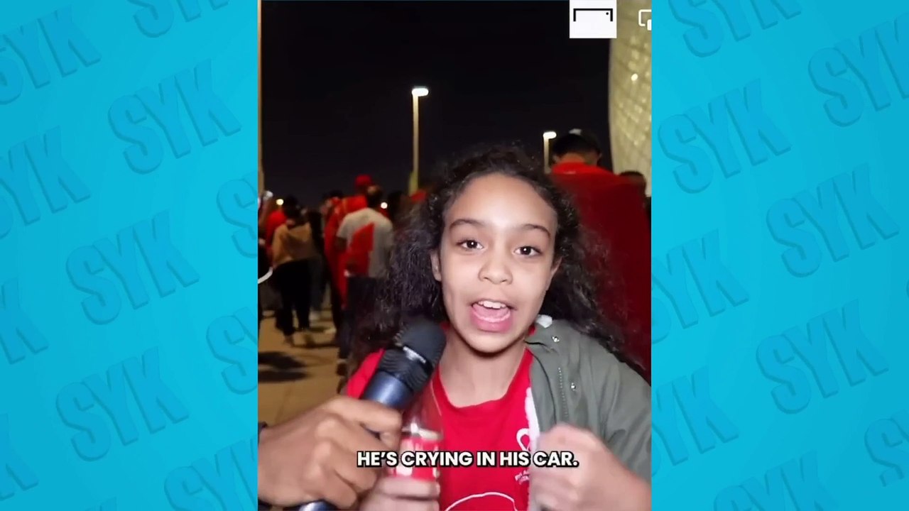 Morocco Girl Makes Fun of Ronaldo After He Cries