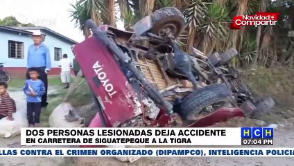 Télécharger la video: Accidente vial deja varias personas heridas en carretera que conduce de Siguatepeque a La Tigra