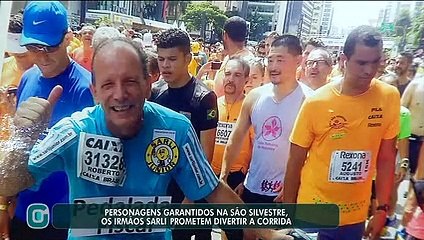 Irmãos levam protesto e bom-humor em fantasia na São Silvestre