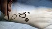 A letter mehndi design tattoo|| Simple and easy mehndi design tattoo || Back hand mehndi design tattoo