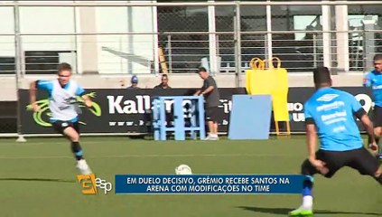 Em duelo decisivo, Grêmio recebe Santos na Arena com modificações no time