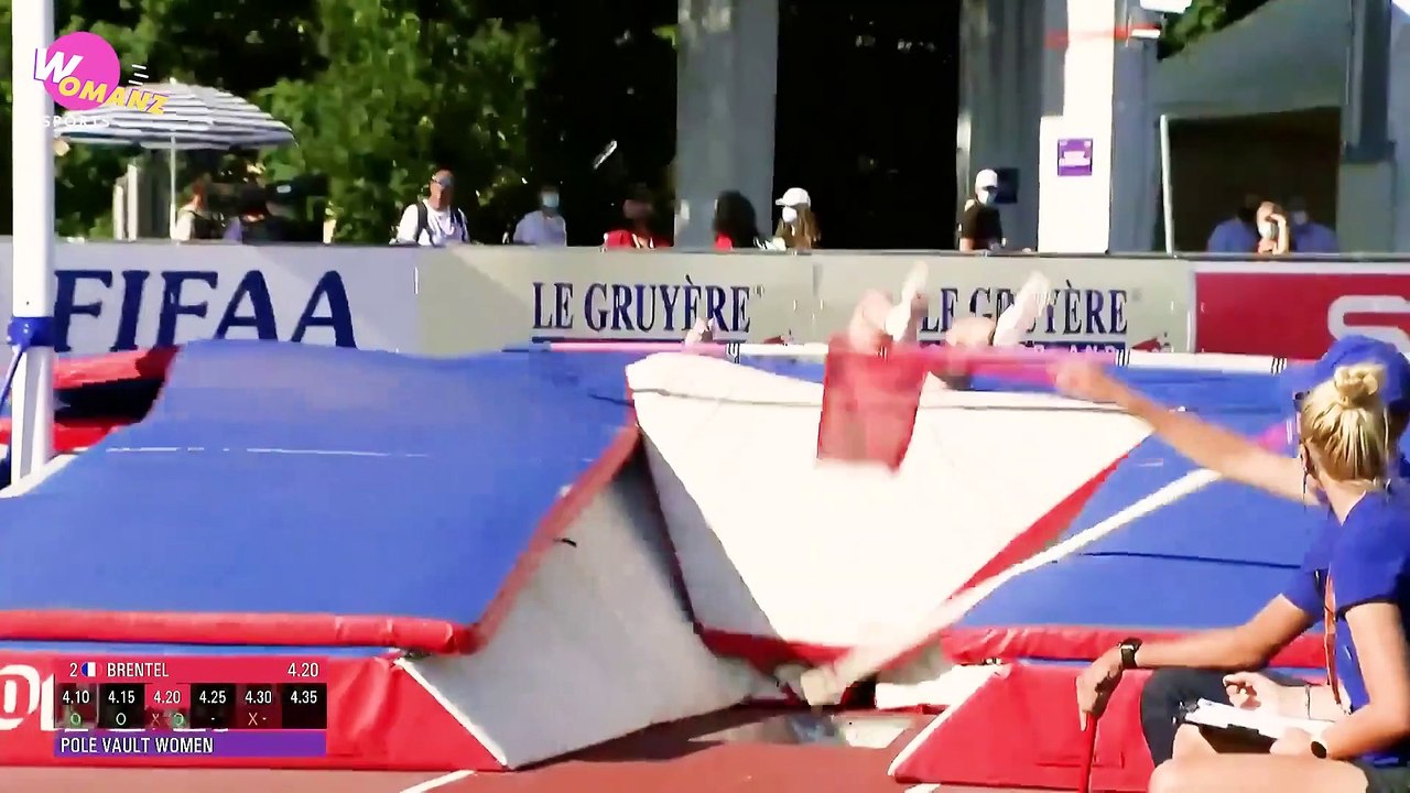 Pole Vault Silver medal For Emma Brental