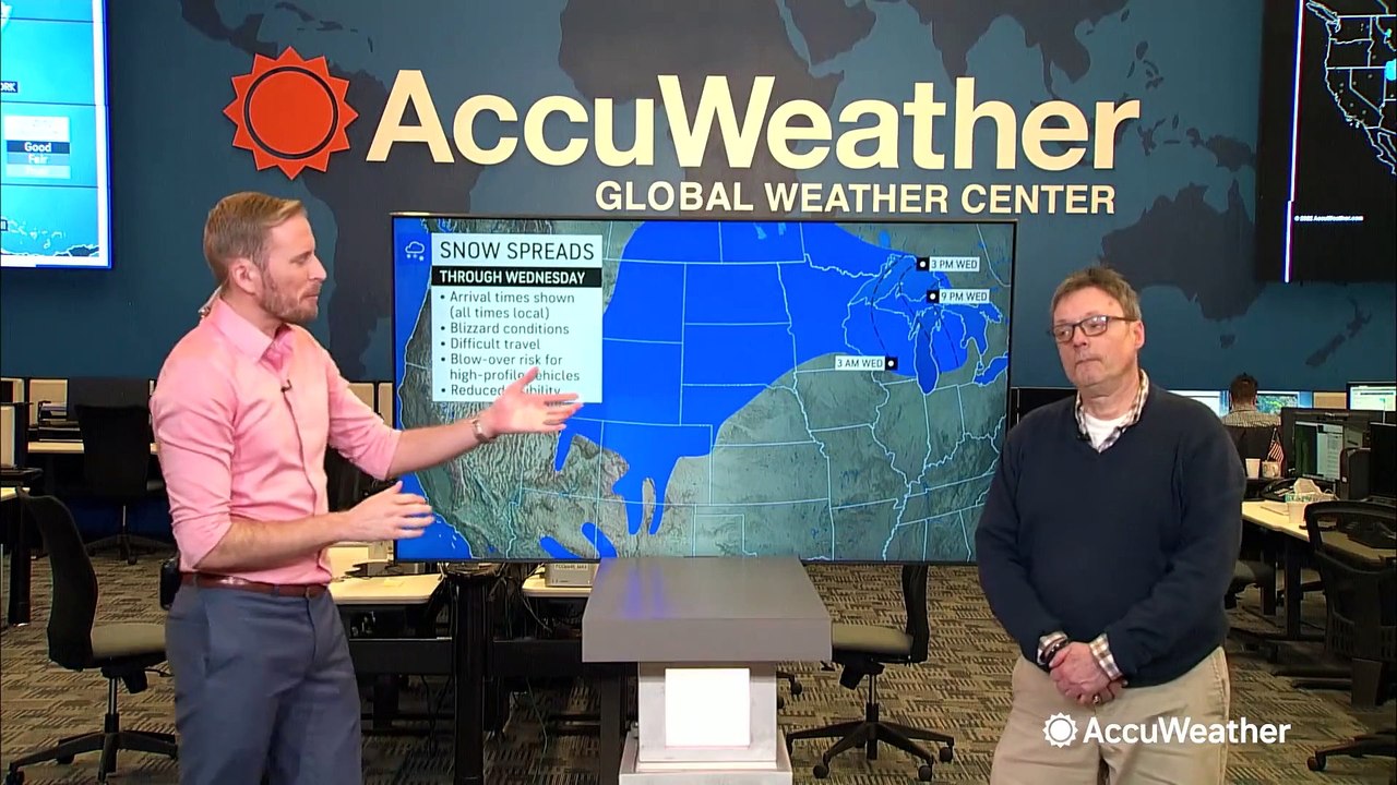 Snow and wind for days from the northern Plains to the Northeast