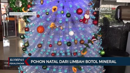 Pohon Natal Dari Limbah Botol Mineral