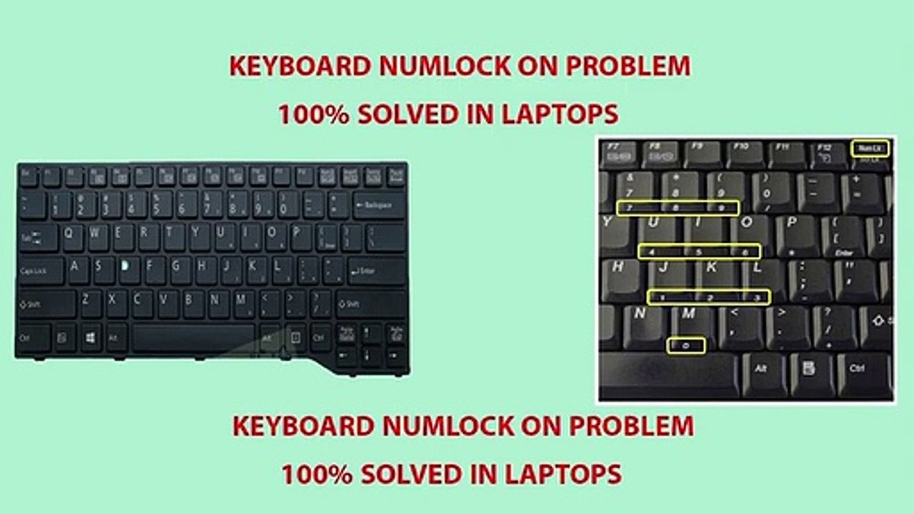 How to solve numlock problem in laptop  laptop keyboard numlock on off  |  Hindi /Urdu_360p