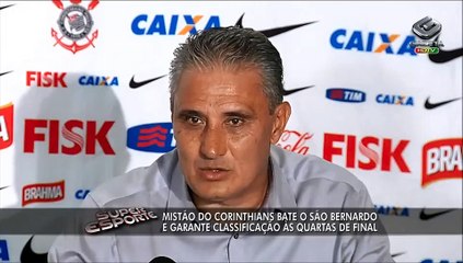 Técnico Tite comenta vitória corintiana no Pacaembu