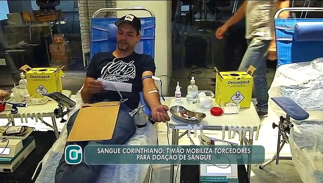 Sangue Corinthiano Timão mobiliza torcedores para doação de sangue
