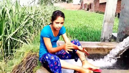 खुले में नहाने का मजा ही अलग है bathing vlog hair wash vlog
