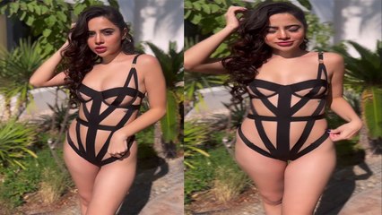 Urfi Javed aka Uorfi ने इस बार बदन पर काली पट्टी लपेटे किया बवाल, लोगों ने गंदे से किया Troll