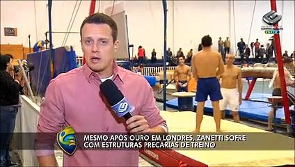 Ouro em Londres, Zanetti sofre com estruturas precárias